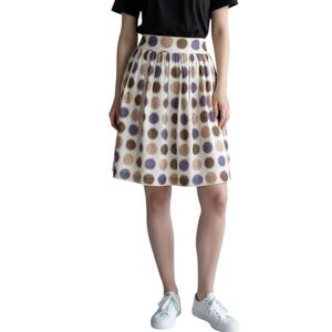 Anthropologie Edme & Esyllte Cultivation Polka Dot Full Skirt